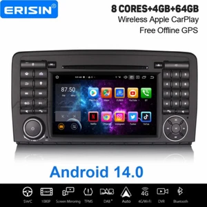 Carplay Android 14 DAB+ Autoradio 64GB Navi WiFi USB Mercedes BENZ R-Klasse W251 - Bild 1 von 20