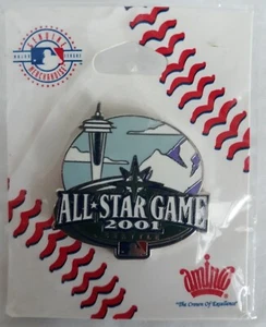 Prendedor de solapa vintage 2001 All Star Game MLB Pin-back, prendedor de sombrero. Hecho en EE. UU. - Imagen 1 de 9
