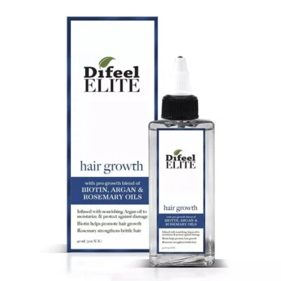 Difeel Elite ProGrowth Hair Treatment for Hair Growth with Biotin, Argan and Ros - Image 1 of 4