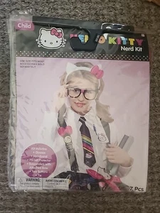 Hello Kitty Instant Nerd Geek Costume Accessory Set Child One Size Halloween - Picture 1 of 7