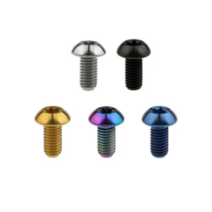 Ti Titan Schraube M5x10 12mm Knopfkopf T25 Innentorx, Fahrradschrauben - Bild 1 von 10