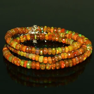 Pulsera de boda ópalo natural bolas lisas ópalo ópalo etíope joyería @107 - Imagen 1 de 4