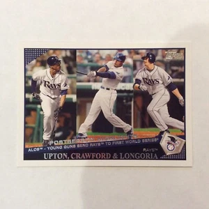 Topps #246 2009 postemporada destacados Upton, Crawford y Longoria - Imagen 1 de 2