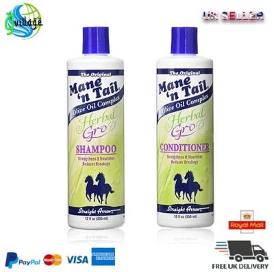 Mane 'N Tail Herbal Gro Shampoo and conditioner twin pack 355ml- UK SELLER - Image 1 of 4