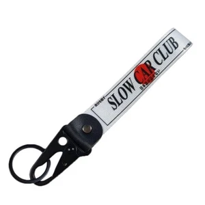 JDM Keychain, Slow Car Club Collectible Keychain With Metal Clip - Brand New - Picture 1 of 8