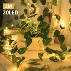 Garland Wreath 20 LED String Lights Artificial Ivy Hanging Vines Fairy Lights