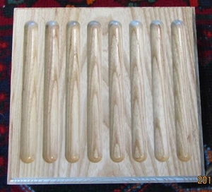 8 STIFTE TABLETT: massive EICHE, handgefertigt - Bild 1 von 1