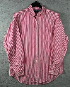 Vintage Ralph Lauren Shirt Mens Large 16.5 Classic Fit Striped Button Up - Picture 1 of 9