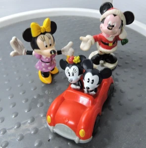Disney and mcdonalds mickey mouse as Santa , Minnie dressed, mickey/min, red car - Picture 1 of 10