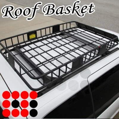 61" Roof Top Basket Cross Bars Mount Extension Cargo Rack Carrier fit Chevy - Image 1 of 4