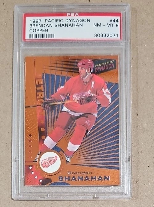 1997-98 Pacific Dynagon Copper #44 Brendan Shanahan Red Wings PSA 8 - Image 1 of 3