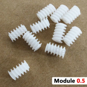 6x10mm Module 0.5 Plastic Worm Gear Drive for 2mm Electric Motor Shaft Model DIY - Picture 1 of 6