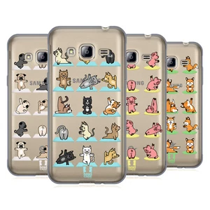 HEAD CASE DESIGNS YOGA ANIMALS GEL CASE FOR SAMSUNG PHONES 3 - Picture 1 of 11