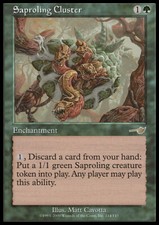 Magic the Gathering MTG Saproling Cluster (114) Nemesis   LP