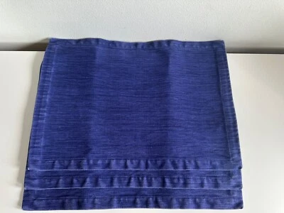 Crate & Barrel Blue place mats 3 lamont periwinkle? - Image 1 of 4