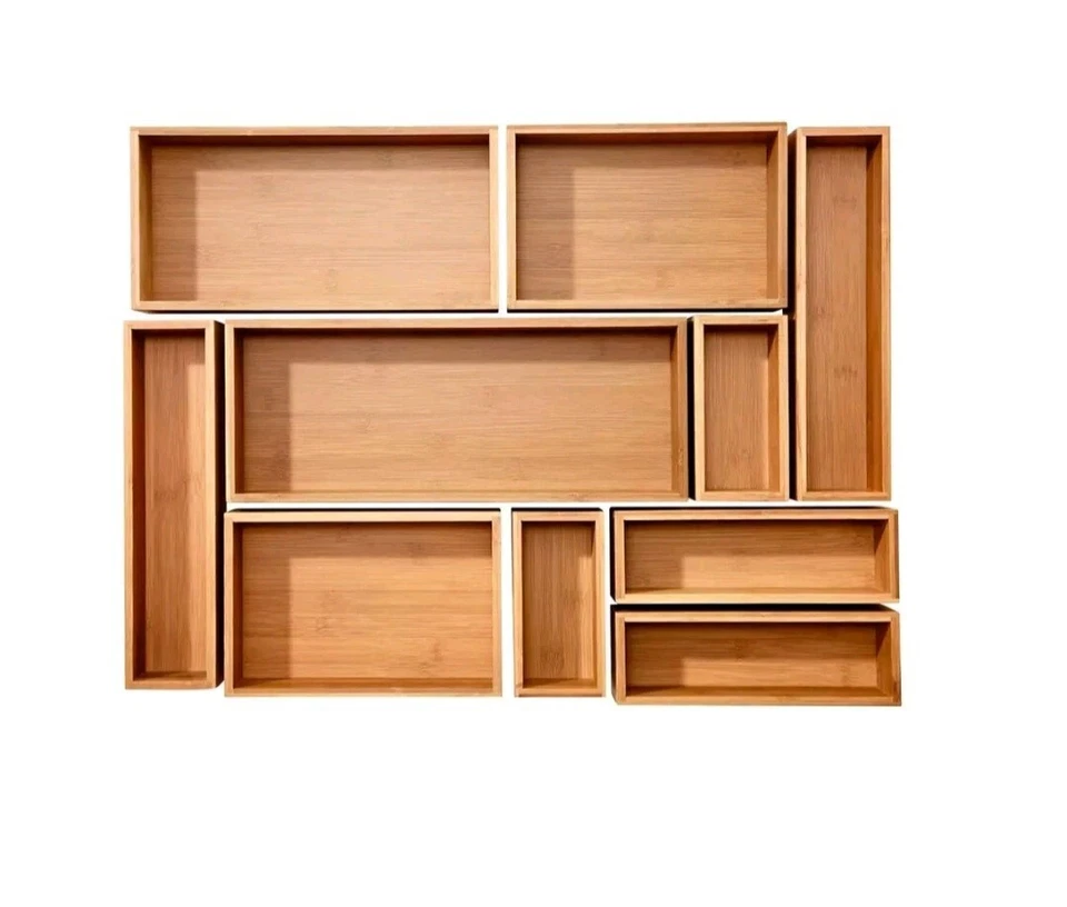 Seville Classics 10-Piece Bamboo Box Set - Image 1 of 4