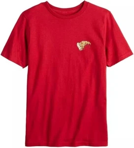 Vans Big Boys Graphic Cotton T-Shirt Cardinal Red Pizza Night X-Large (14+) - Picture 1 of 2