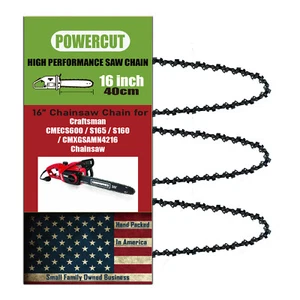 3PCS 16" chainsaw chain FOR Craftsman CMECS600/S165/S160/CMXGSAMN4216,BLADE - Picture 1 of 7