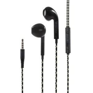 Compact 3.6FT Wired M33 In-Ear Bud Stereo Headset Earphones by Mosidun - Black - Picture 1 of 4