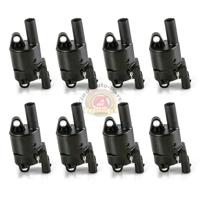 8 UF414 Round Ignition Coil Pack for Chevrolet Silverado 1500 Impala Tahoe GMC - Image 1 of 4
