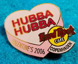 COPENHAGEN VALENTINES DAY CANDY HEART SERIES HUBBA HUBBA 2006 Hard Rock Cafe PIN - Picture 1 of 1