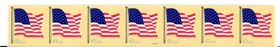 Scott 4187 41¢ Flag P#S11111 MNH Free shipping in the USA! - Image 1 of 1