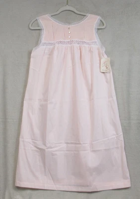 Nuevo con etiquetas Vestido Vintage BARBIZON Camisón Cottagecore Granny Encaje Rosebud Rosa S Foto 1 de 4