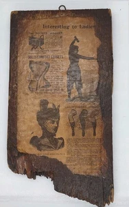 Vintage Scheune Holz Wandbehang Volkskunst - 11" - Bild 1 von 9