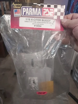 Parma PSE 10094 1/18 X-Citer Buggy .030 Clear Body Associated RC18T - Image 1 of 3