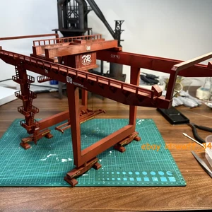 N-scale Model Gantry Crane 2 Dock Container Crane 3D Printing Assemble Model - Picture 1 of 9