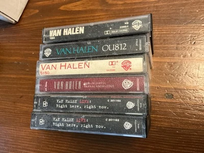 6 Vintage Van Halen Cassettes Foto 1 de 2
