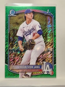 2025 Bowman Chrome Hyun - Seok Jang Green Shimmer Refractor Card. 38/99 #BCP-51 - Picture 1 of 3