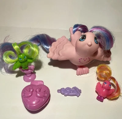 Lote My Little Pony MLP G1 Fairy Tail Bird Verde True Love Joyería Pequeña Mini  Foto 1 de 4