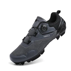 Men's Outdoors MTB Bicycle Cycling Shoes Flat Pedal Racing Self-Locking Footwear - Picture 1 of 12