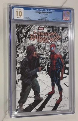 Amazing Spider-Man #1 CGC 10 Eminem Spotlight Variant Hustl. Sketch Edition 🎤🔥 - Image 1 of 4