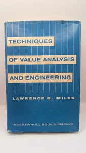 Techniken der Wertanalyse und Technik von Lawrence D. Miles 1961 Hardcover - Bild 1 von 3