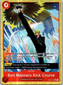 Bad Manners Kick Course (arte alternativo) R Premium Booster -The Best- Vol. 2 OP04 - Imagen 1 de 2