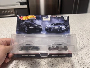 Hot Wheels 2020- Premium- Car Culture- 2 Pack- Bugatti Chiron- Veyron - Bild 1 von 10