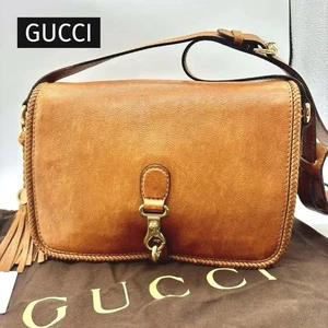 Bolso de Hombro GUCCI Marrakech GG Cuero Marrón Auténtico de Japón - Imagen 1 de 20