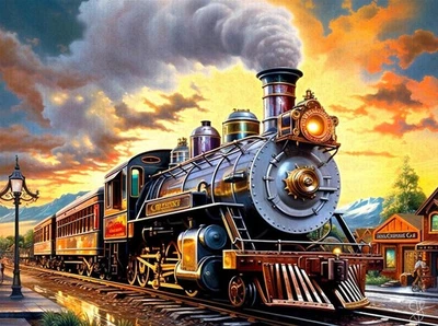 Rompecabezas Sunsout 77034 Train Home 1000 piezas Foto 1 de 3