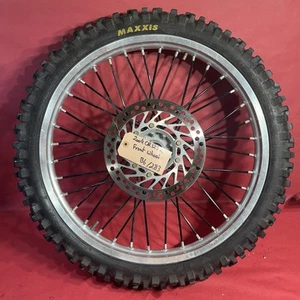 2002 02-07 HONDA CR125R OEM FRONT WHEEL RIM HUB TIRE - Picture 1 of 14