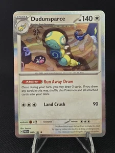 Dudunsparce - 080/131 - Prismatic Evolutions - Pokemon TCG - NM - Holo Rare - Picture 1 of 2