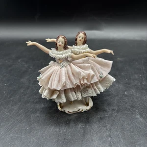 Figura de tul artístico de Dersdner figura de porcelana de Dresde pieza de coleccionista antigüedad - - Imagen 1 de 10