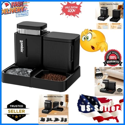 Alimentador Gravity Cat y Dispensador de Agua, Alimentador Automático para Gatos 2 en 1 con 180... Foto 1 de 4