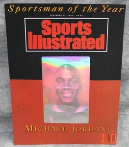 ¡RARA CUBIERTA A PRUEBA DE HOLOGRAMA MICHAEL JORDAN 23 DE DICIEMBRE 1991 ILUSTRADA DEPORTIVA!!¡! - Imagen 1 de 10