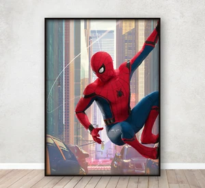 Póster Spiderman Arte en Pared Dormitorio Decoración del Hogar Estampado A4 Enmarcado - Imagen 1 de 5