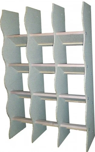 HEMEL Tauben Regal Sitzstangen Sitzregal Tauben mit 20 Sitzplätzen - Holz (80517)