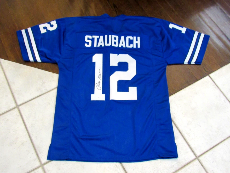 ROGER STAUBACH SBC DALLAS COWBOYS HOF SIGNED AUTO COWBOY FOOTBALL JERSEY JSA - Image 1 of 4