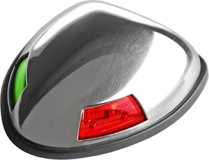 T-H Marine LED Compact Combination Bow Light SS Housing BE-EL-51164-DP Green/Red - Picture 1 of 5
