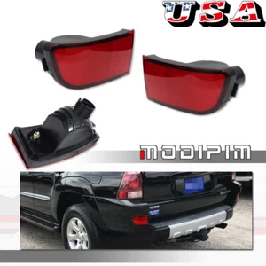 Red Rear Bumper Reflector Light Driver & Passenger Side for 03-05 Toyota 4Runner - Picture 1 of 8